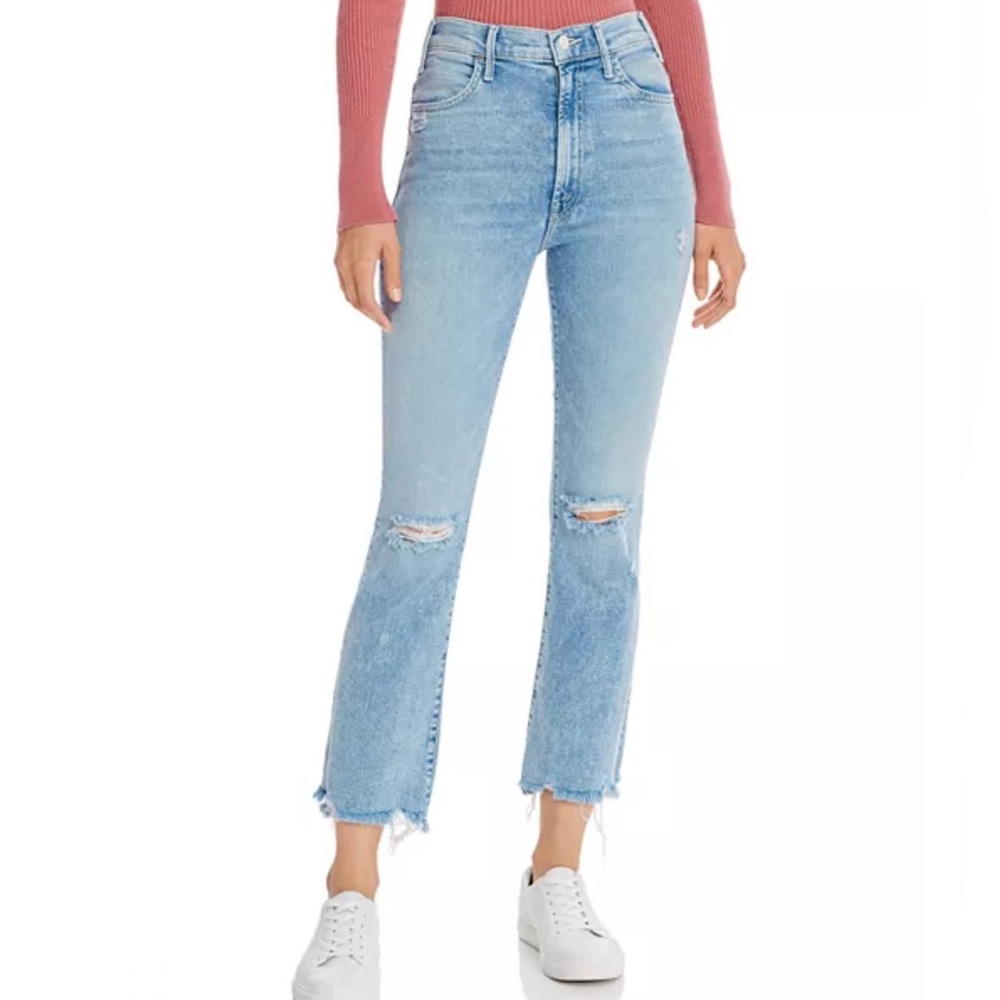 Light Blue Distressed Women's Jeans